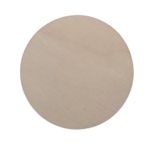 A single plywood circle with a plain wood finish