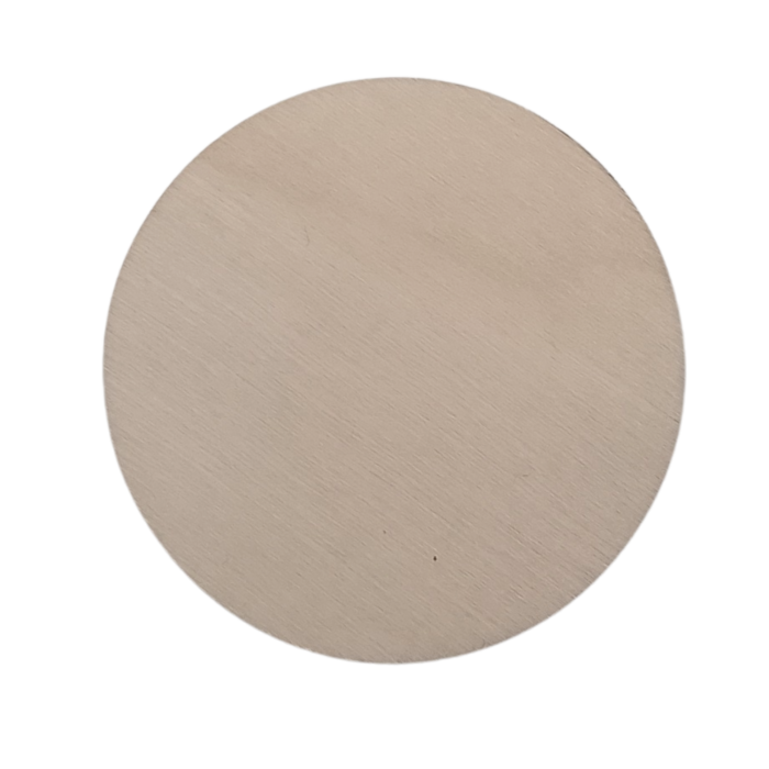 A single plywood circle with a plain wood finish
