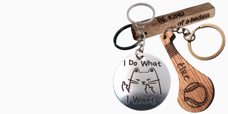 Different keychains for keychain category image on the front page