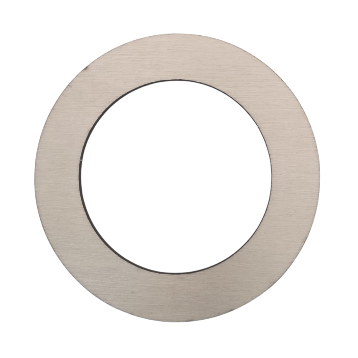 A single plywood ring with a plain wood finish and laser-cut edges