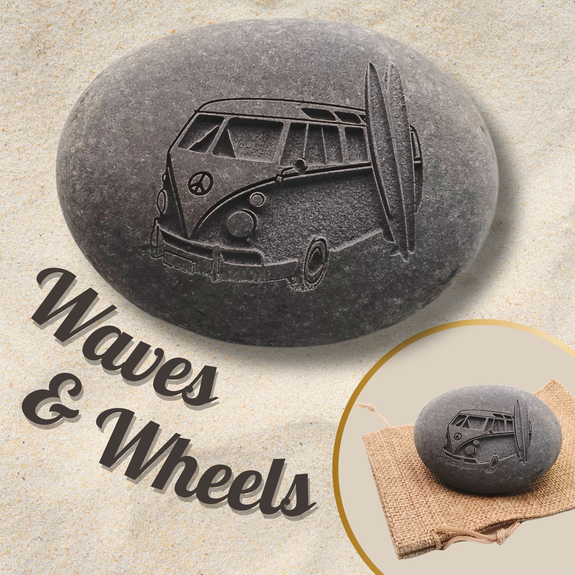 Waves & Wheels surf boards & vintage van